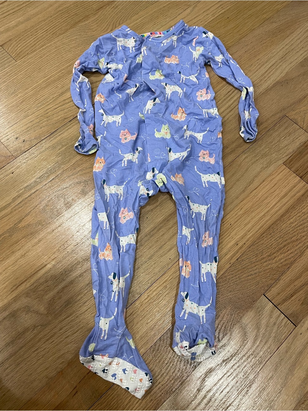 Magnetic Me Puppy Print Kids One-Piece Pajamas